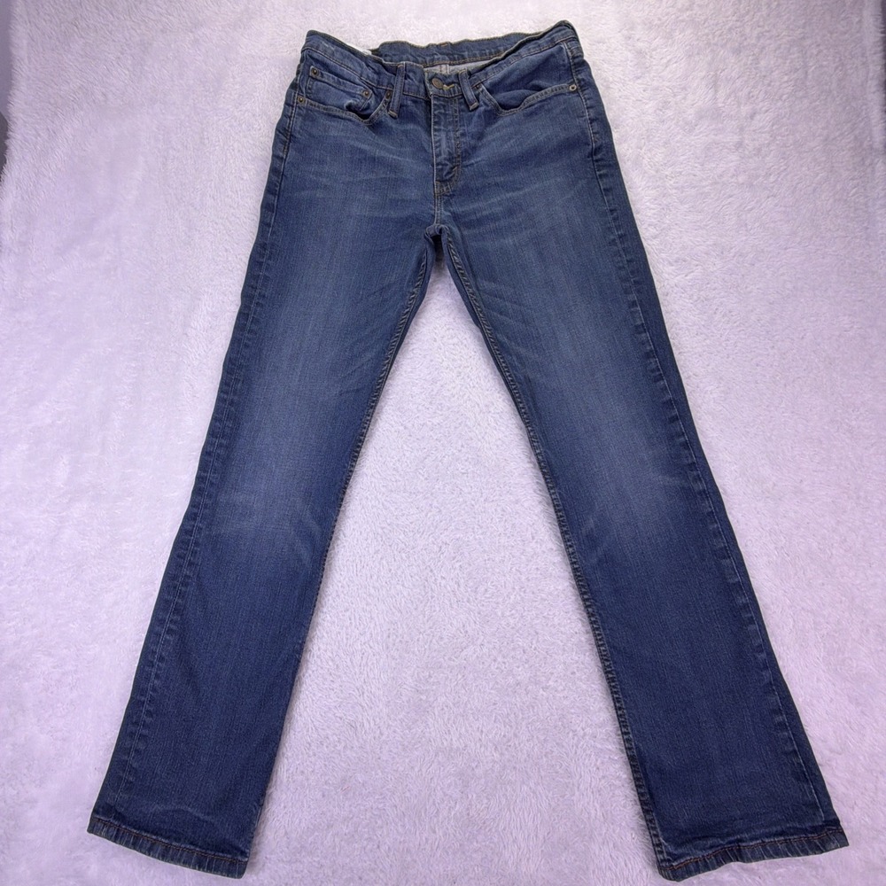 Levi's 514 Slim Straight Jeans Men's 31x32 (Fit: 30x31) Dark Blue Denim